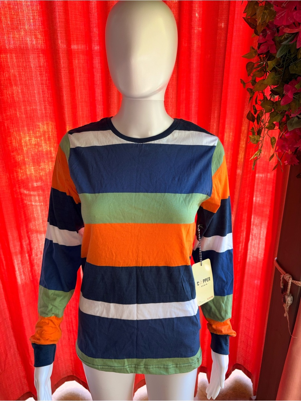 Copper fit long sleeved shirt in size M